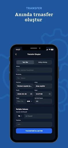 Tülekler management transfer creation