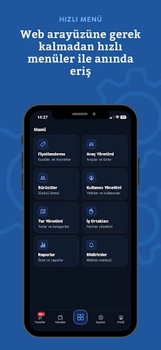 Tülekler management quick menu